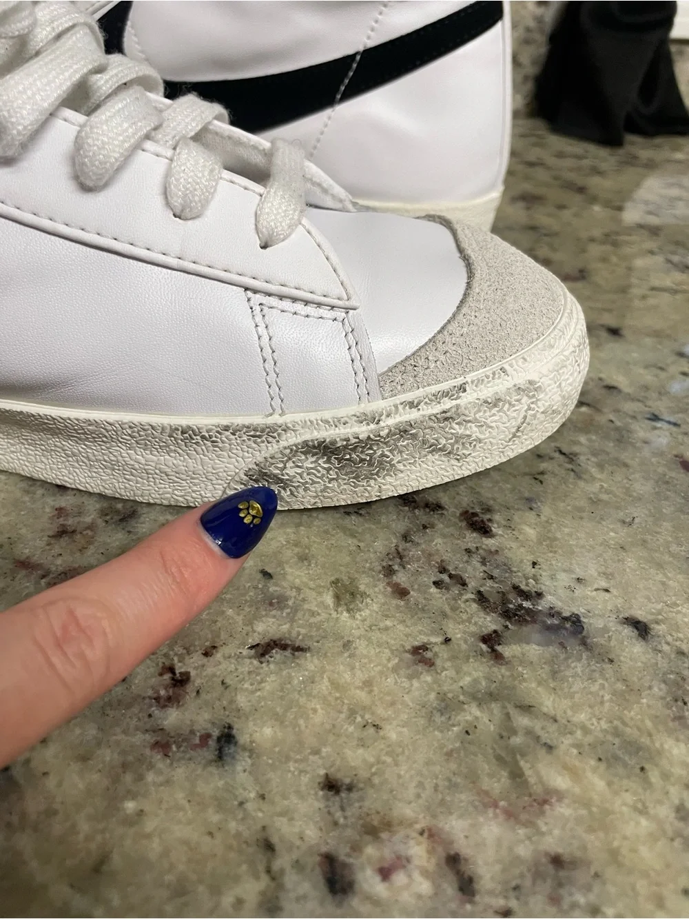 Nike white leather